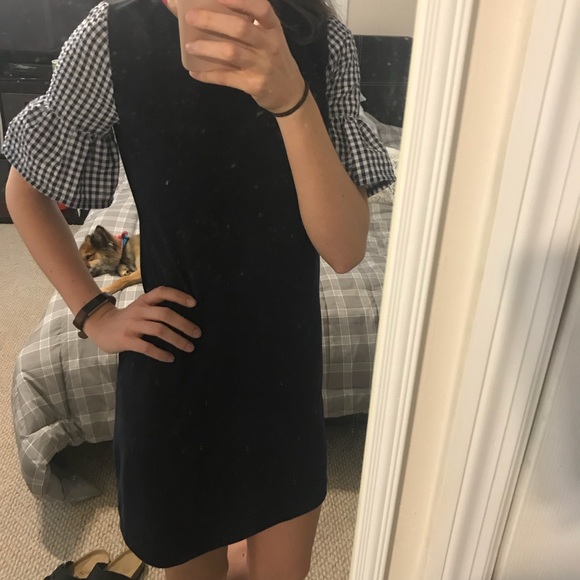 J. CREW Casual Gingham Bell Sleeve Dress - Picture 3 of 6